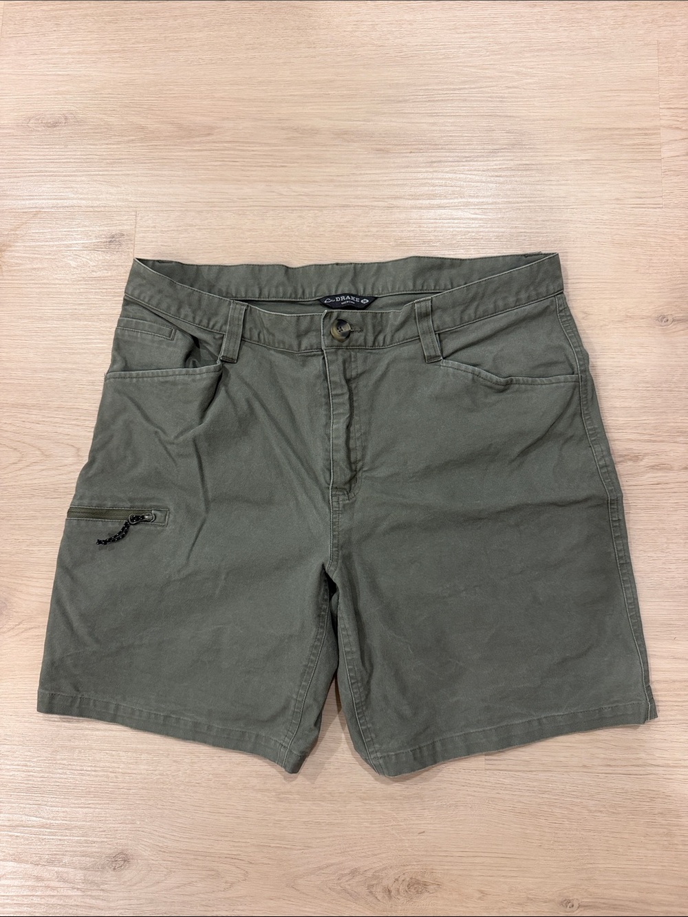 Drake 36 Olive Green Men’s Utility Shorts